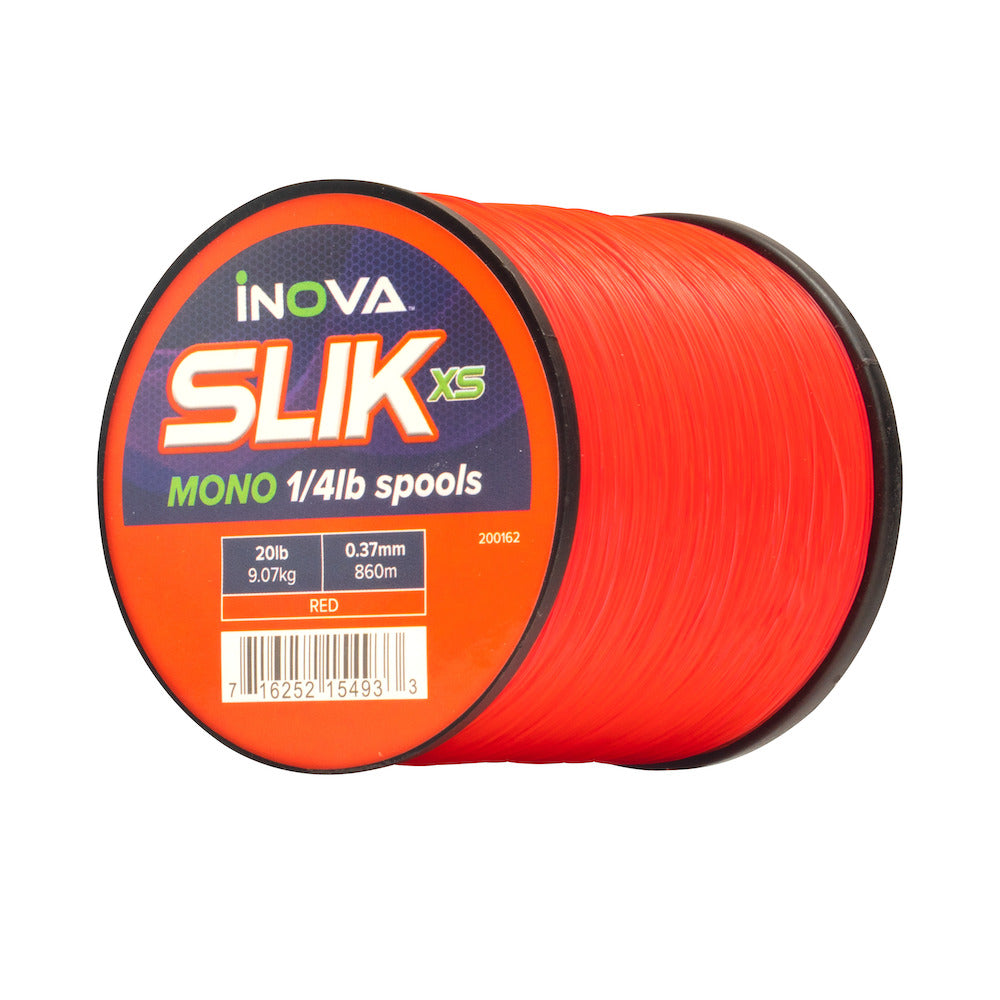 Inova Slik Red 1/4lb Spools Mono Fishing Line