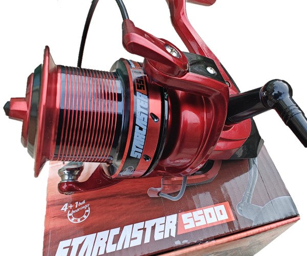 Lineaeffe Starcaster Fixed Spool Fishing Reel 4+1 BB Includes Spare Spool