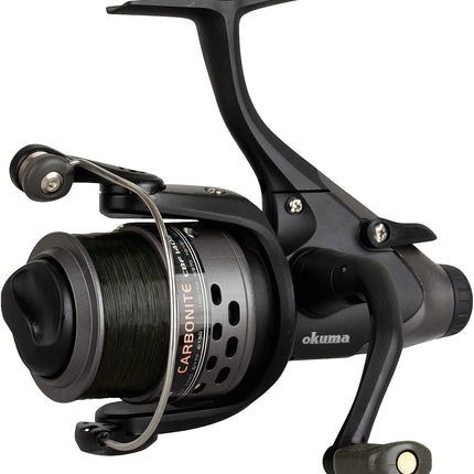 Okuma Baitfeeder Carp Fishing Reel CBF-155A Pre Spooled With Line