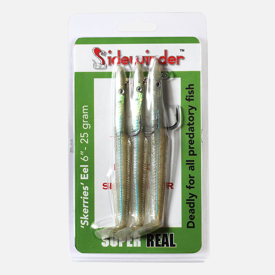 Sidewinder Lures Skerries Eel Fishing Lures Super Real Colour