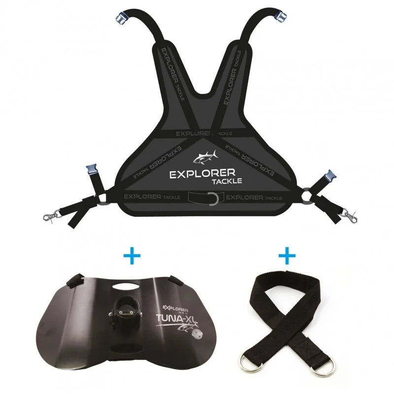 Explorer Tuna XL Harness and Butt Pad: Support for Demanding Big-Game Fishing