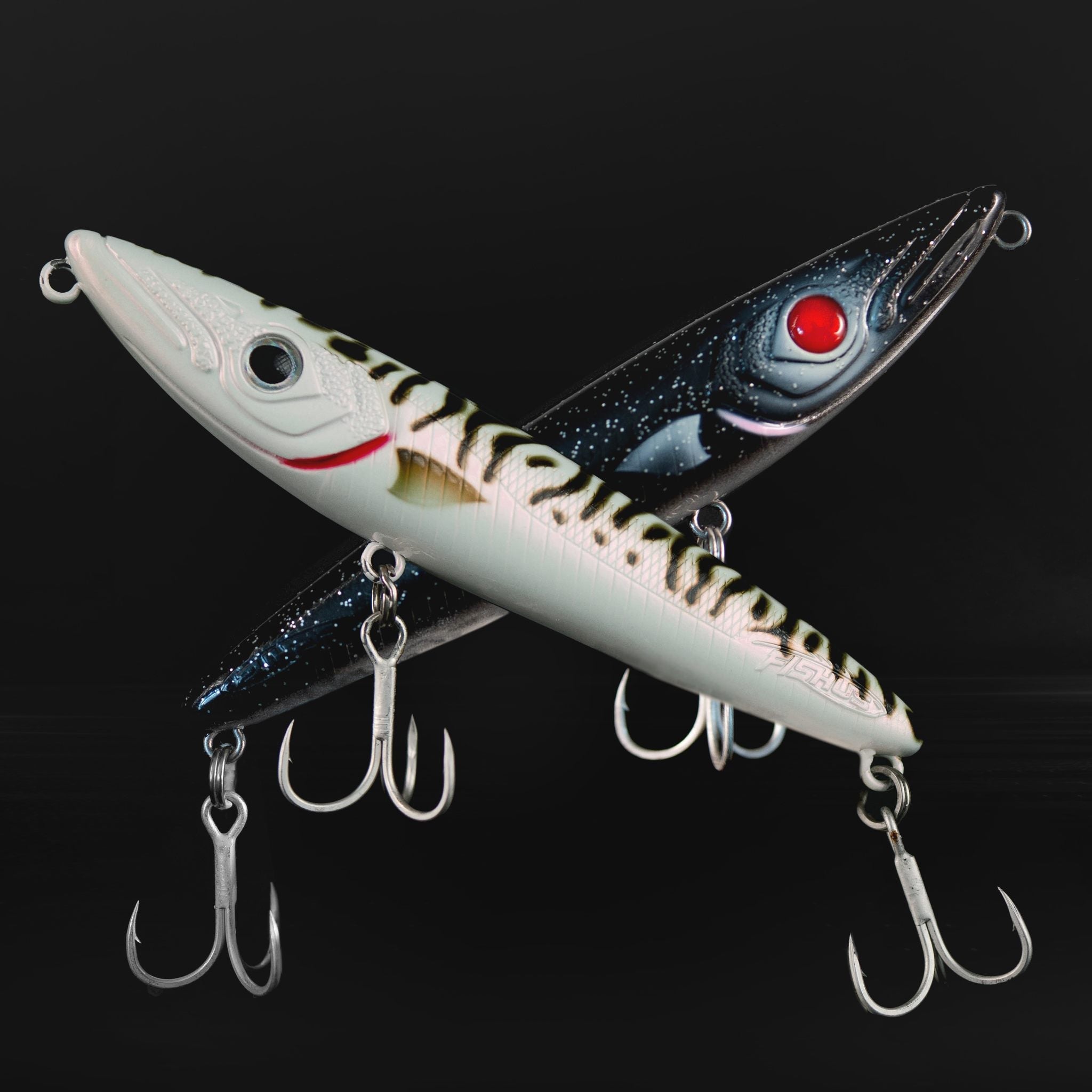 Fishus Lures Espetit New Colours White Mackerel - Hot Black