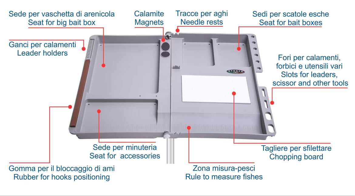 Stonfo Fishing Folding Bait Tray