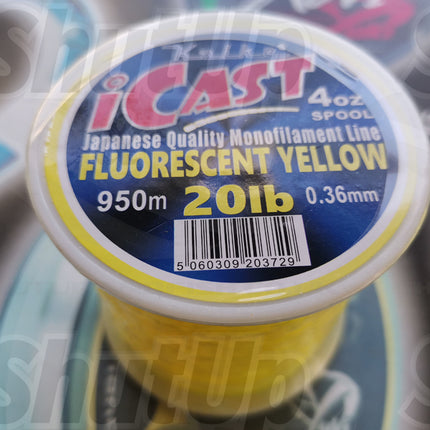 Koike i-Cast Fluorescent Yellow Quality Fishing Line 20lb to 80lb Sizes
