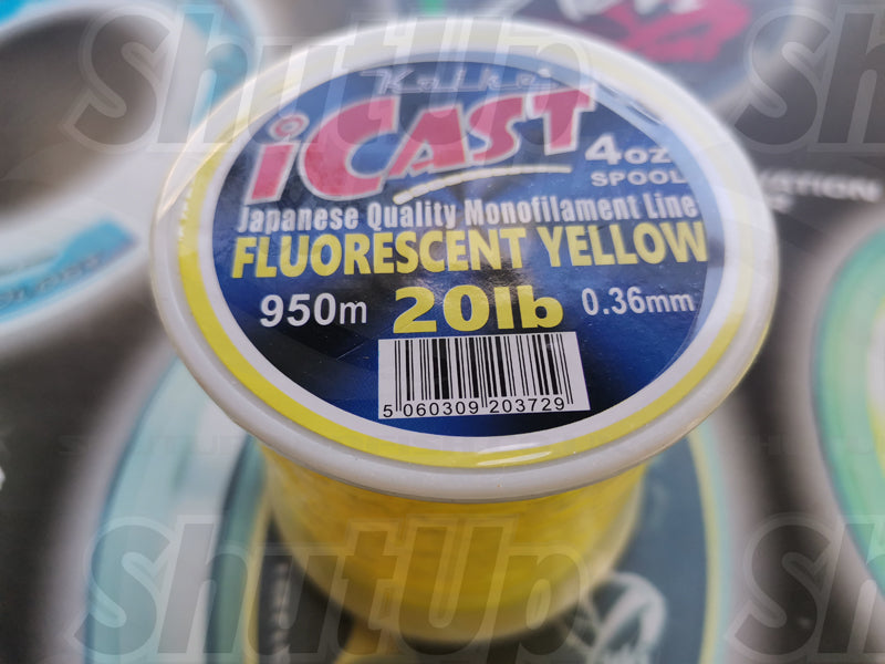 Koike i-Cast Fluorescent Yellow Quality Fishing Line 20lb to 80lb Sizes