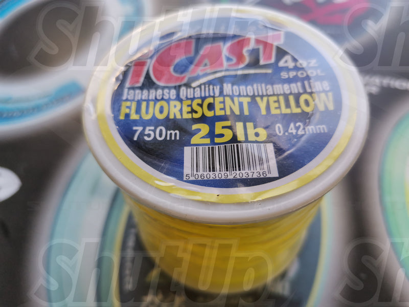 Koike i-Cast Fluorescent Yellow Quality Fishing Line 20lb to 80lb Sizes