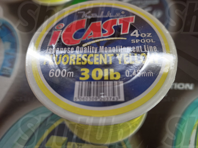 Koike i-Cast Fluorescent Yellow Quality Fishing Line 20lb to 80lb Sizes