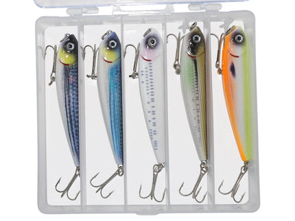 Axia Fakie 90mm 22.5g Topwater Bass Fishing Lures - 5 Pack In Box