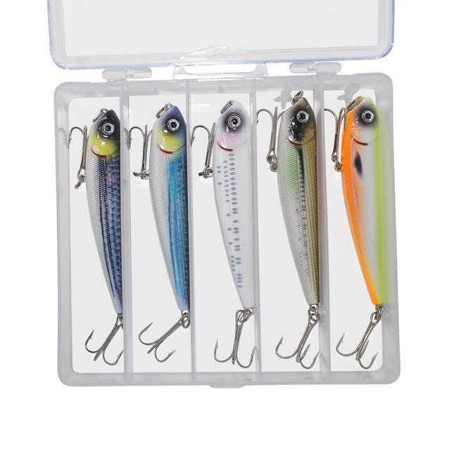 Axia Fakie 90mm 22.5g Topwater Bass Fishing Lures - 5 Pack In Box