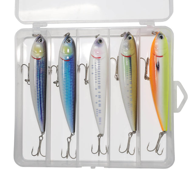 Axia Sammy 120mm 22.4g Topwater Bass Fishing Lures - 5 Pack In Box