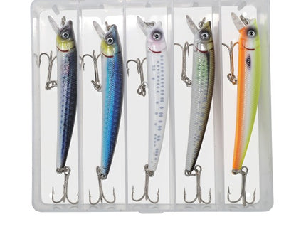 Axia Shallow Floating Topwater Fishing Lures 95mm 8g - 5 Lures In Box