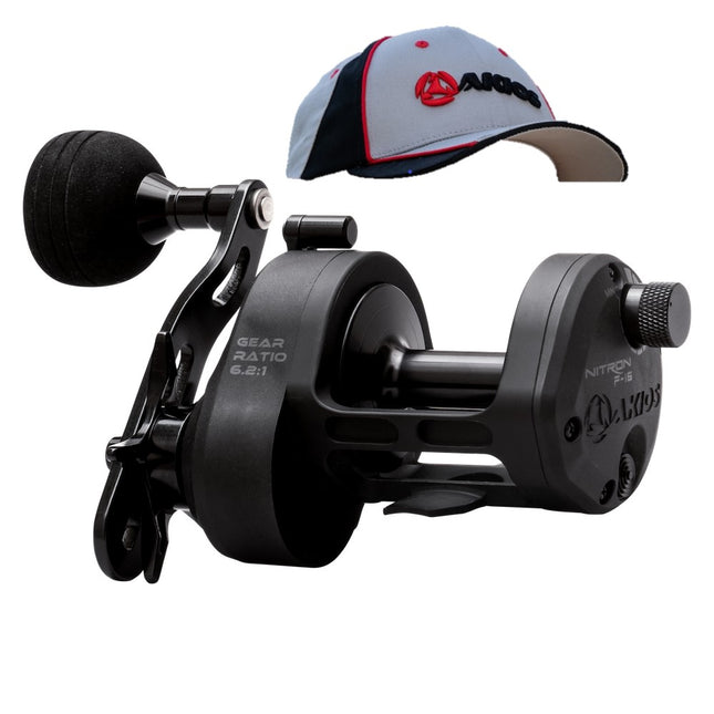 Akios Nitron F16 Multiplier Fishing Reel With Free Akios Cap