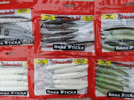 Sidewinder Fishing Lures Bass Sticks 12g And 22g Various Colours