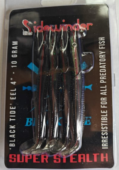 Sidewinder Lures Black Tide Super Stealth Skerries Fishing Lures