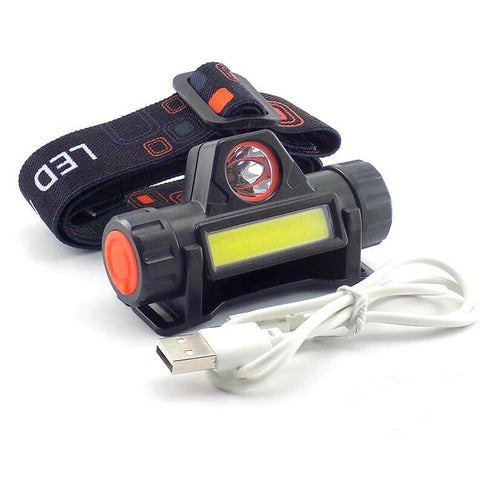 brookstone rechargeable flashlight Brookstone Rechargeable COB Led Headlight Torch – Shut Up And Fish Ltd