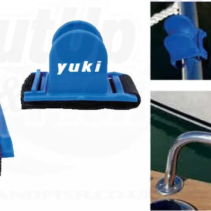 Yuki Rod Guard Universal Fishing Rod Rest Support Mount For Boat or Pier Rails