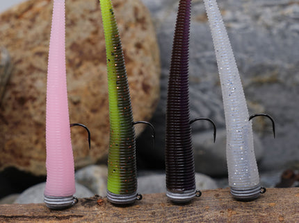 HTO Cones Soft Plastic Lures | Pack Of 4 | 7cm | 3.5g Head | 2.5g Body