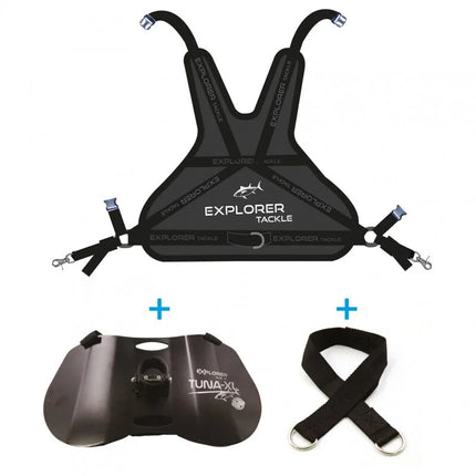 Explorer Fishing Tackle Tuna XL Combo Harness And Butt Pad