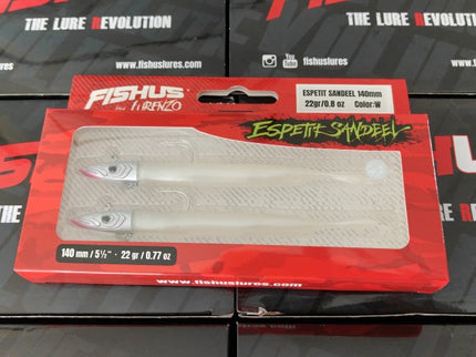 Fishus Lures Espetit Sandeel Bass Fishing Lures 2 Per Pack 14cm 22g