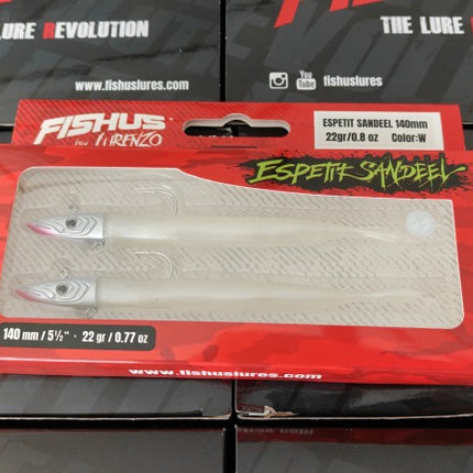 Fishus Lures Espetit Sandeel Bass Fishing Lures 2 Per Pack 14cm 22g