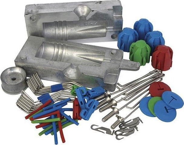 Gemini Splash Down Fishing Sinker Mould Kit System 100+