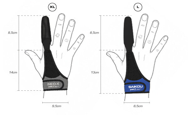 Yuki Saikou Performance Surf Casting Finger Glove Stall