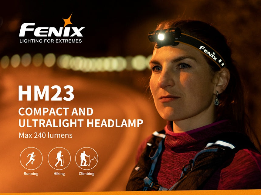 Fenix HM23 Head Torch AA Headlamp 240 Lumens