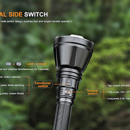 Fenix HT18R V2 Rechargeable Long Range LED Torch