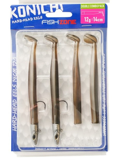 Konichi Hard Head Eels Bass Fishing Lures 12g 14cm