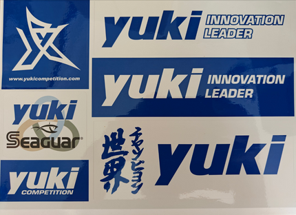 Yuki Fishing Seat Box Stickers