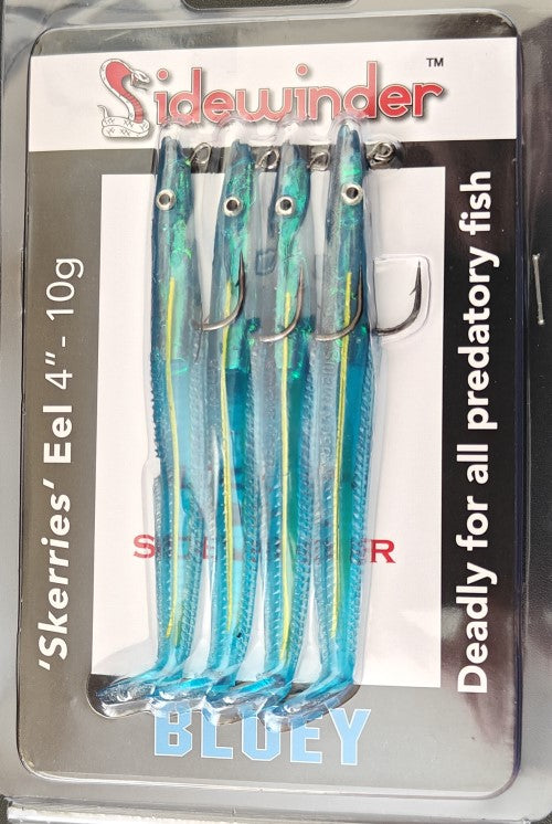 Sidewinder Lures Bluey Skerries Eel Fishing Lures