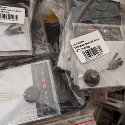Bulk Buy 10 Assorted Packs Fishzone Line Stops - Ideal For Float Fishing