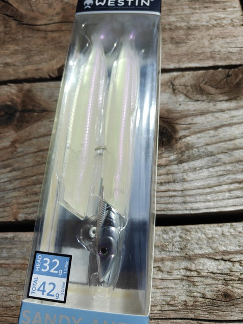 Westin Limited Edition Sandy Andy Jig Bass Fishing Lures Green and Purple Pearlescent Colours