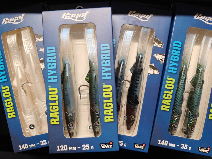 Ragot Raglou Hybrid Pre Rigged Soft Fishing Lures Pack Of Two