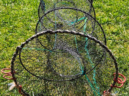 Koike Prawn Shrimp Crayfish Collapsible Fishing Net Trap (Zip Free)