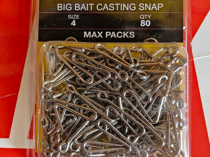 Tronixpro Big Bait Sea Fishing Casting Snap Weight Links Max Pack (80 Clips)
