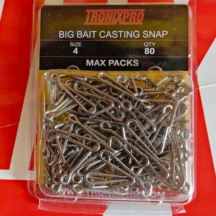 Tronixpro Big Bait Sea Fishing Casting Snap Weight Links Max Pack (80 Clips)