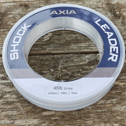 Axia Sea Fishing Shock Leader Line - Clear - 100m Spools