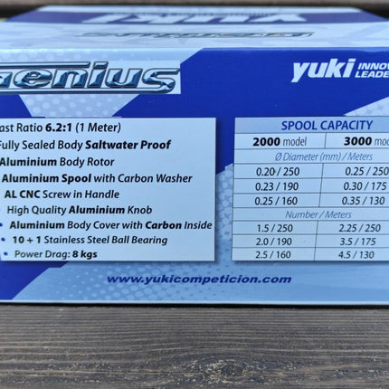 Ex Display Yuki Genius 3000 Size Fixed Spool Fishing Reel 11 BB