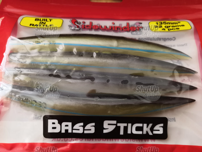 Sidewinder Fishing Lures Bass Sticks 12g And 22g Various Colours