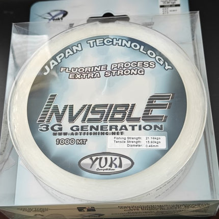 Yuki Invisible 3G Extra Strong Fishing Line 1000m Bulk Spools
