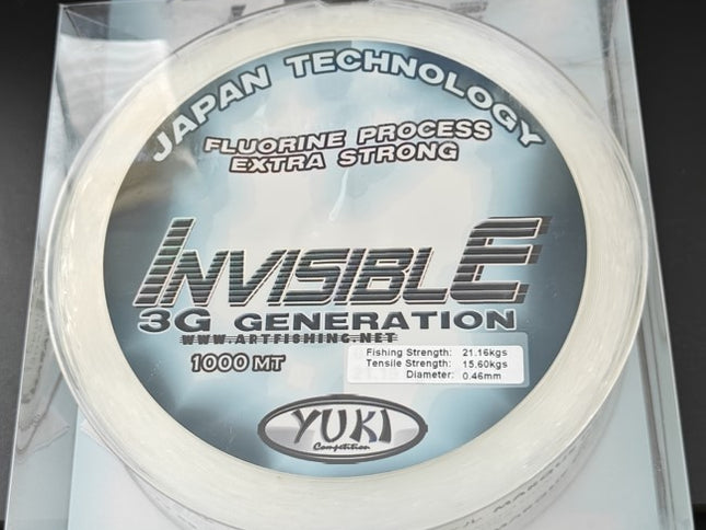 Yuki Invisible 3G Extra Strong Fishing Line 1000m Bulk Spools