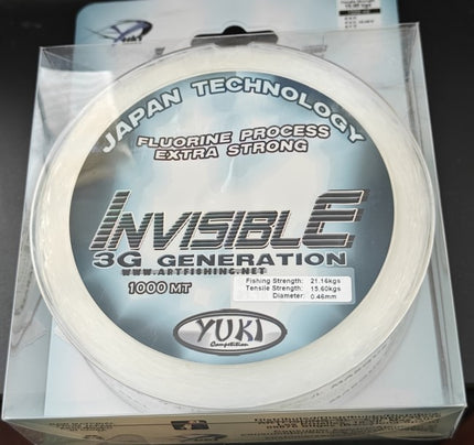 Yuki Invisible 3G Extra Strong Fishing Line 1000m Bulk Spools