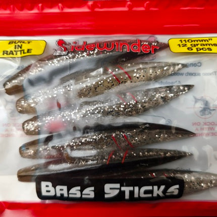 Sidewinder Fishing Lures Bass Sticks 12g And 22g Various Colours