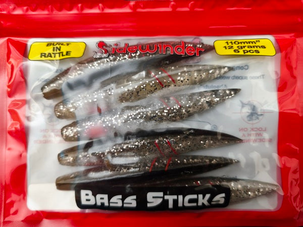 Sidewinder Fishing Lures Bass Sticks 12g And 22g Various Colours