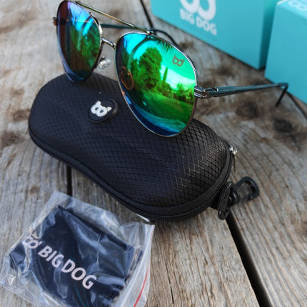 Big Dog Eagle Polarised Sunglasses With Hard Case