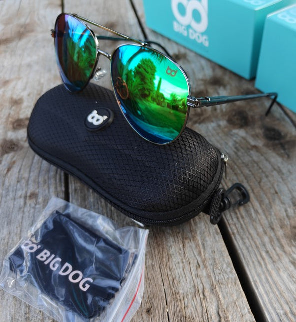 Big Dog Eagle Polarised Sunglasses With Hard Case
