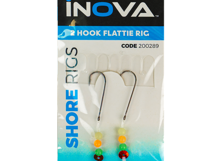 INOVA 2 Hook Flattie Sea Fishing Rig With Beads