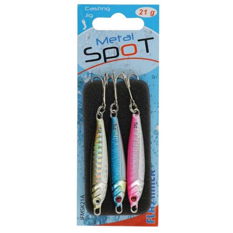 Flashmer Metal Spot Casting Lures Multi Pack 21g