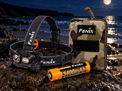 Fenix HM65R Niteray Head Torch + Spare Battery And Case